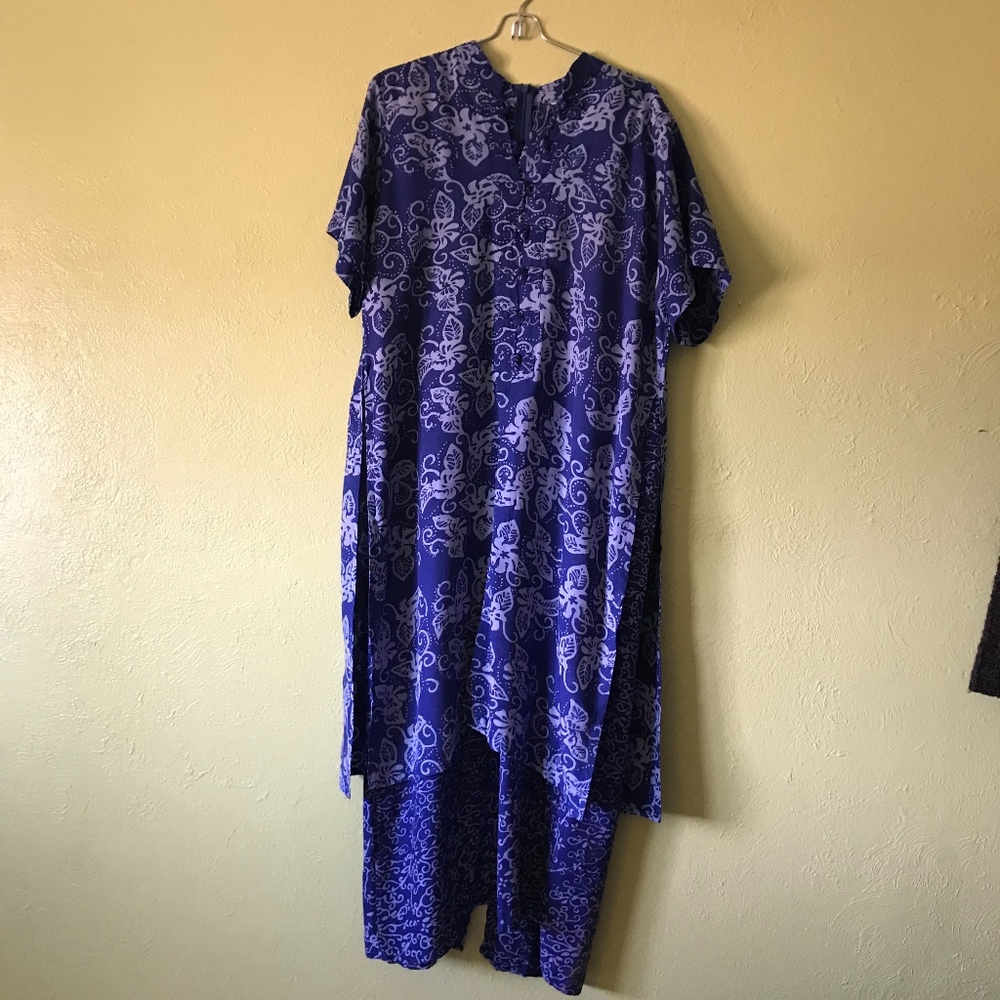 Blue Ginger Full Length Short Sleeve Dress